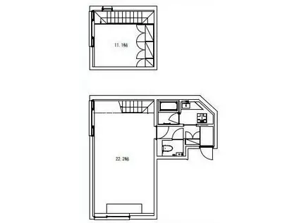 BARK LANE EBISU(1LDK/2階)の間取り写真