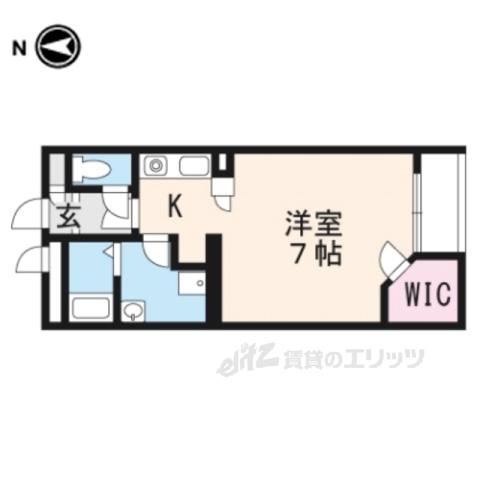レオネクストKAZE(ワンルーム/1階)の間取り写真