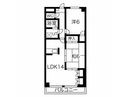 ANNEX PAIR(2LDK/3階)の間取り写真