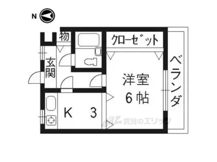 ハイツアグランダイズ(1K/1階)の間取り写真