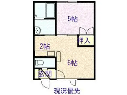 ASAHIKAWA11ハイツ(1DK/1階)の間取り写真
