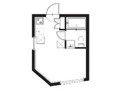 ナイスリッジ野方(ワンルーム/1階)の間取り写真