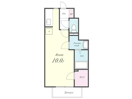 ジュネス山元(ワンルーム/1階)の間取り写真