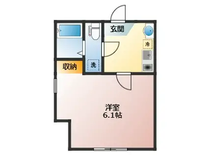 PARK AVENUE MACHIYA(1K/3階)の間取り写真