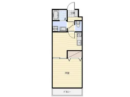 プロスペール半田山(1DK/2階)の間取り写真