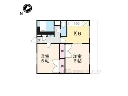 レオパレスエスペランザ(2DK/1階)の間取り写真