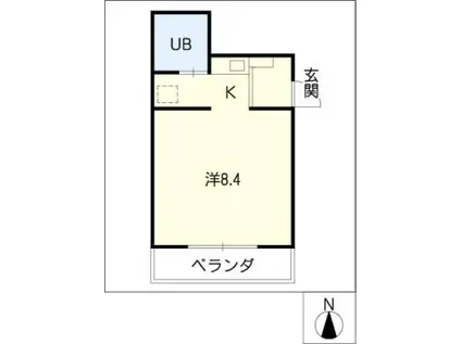 朝日プラザアクシス東別院(ワンルーム/3階)の間取り写真