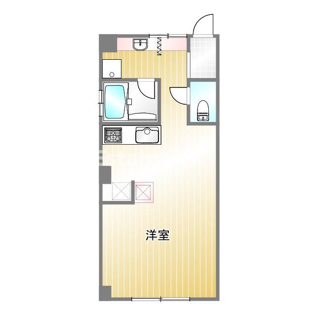 アクロス御崎(1K/2階)の間取り写真