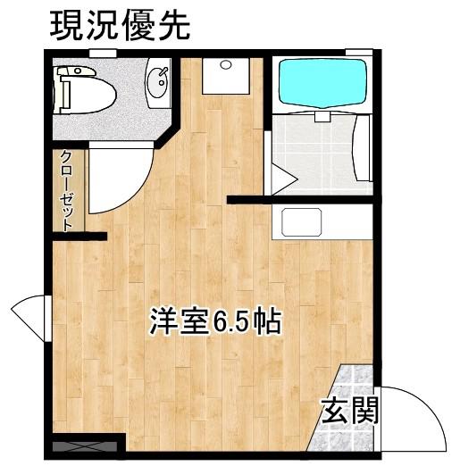 カレント(ワンルーム/1階)の間取り写真