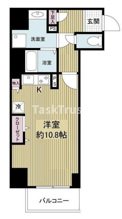 ドゥーエ玉造(ワンルーム/11階)の間取り写真