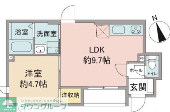 カーサ フェリズ(1LDK/1階)の間取り写真