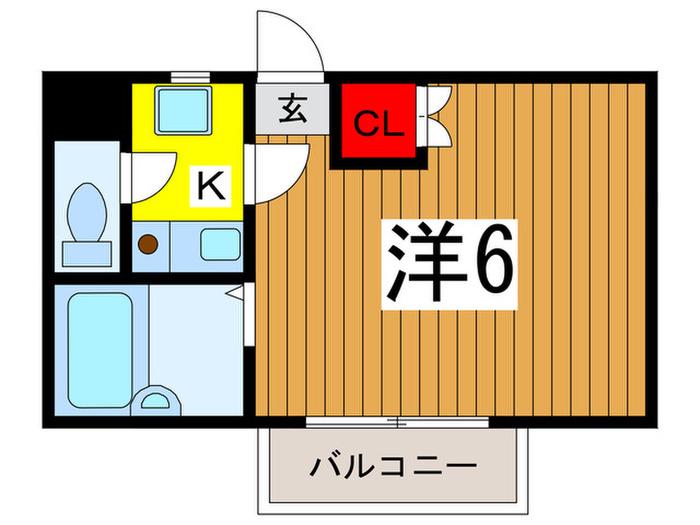モンタタ館(1K/2階)の間取り写真