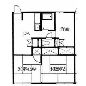 ハイツ長倉 I(3DK/2階)の間取り写真