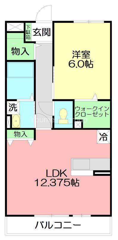 クレール湘南台II(1LDK/2階)の間取り写真