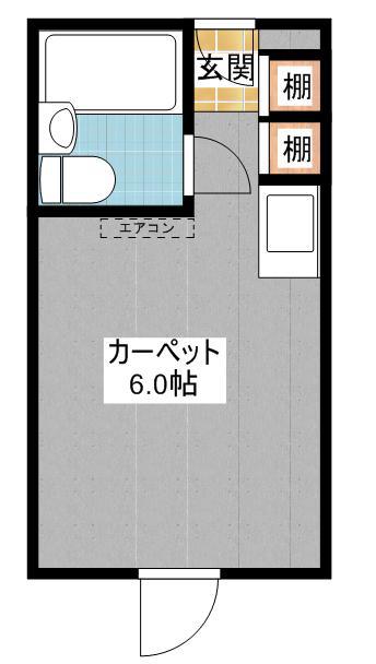 東カン名古屋キャステール(ワンルーム/7階)の間取り写真