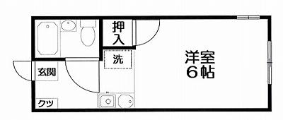 アビタシオン下井草(ワンルーム/1階)の間取り写真