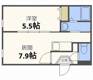 LE PARKER HIBARIGAOKA(1LDK/3階)の間取り写真