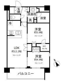 N-STAGE 赤羽志茂(2LDK/7階)の間取り写真