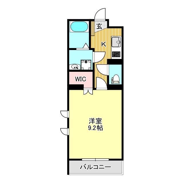 グランメールコート大宮町(1K/1階)の間取り写真