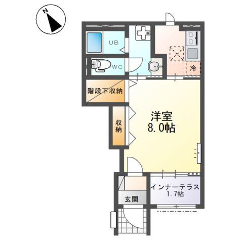 大曽根原町アパート(1K/1階)の間取り写真