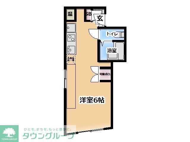 カノレーマ赤塚(ワンルーム/5階)の間取り写真