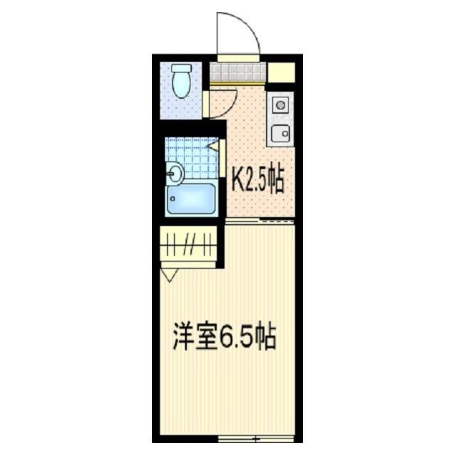 リバーハイツ(1K/1階)の間取り写真