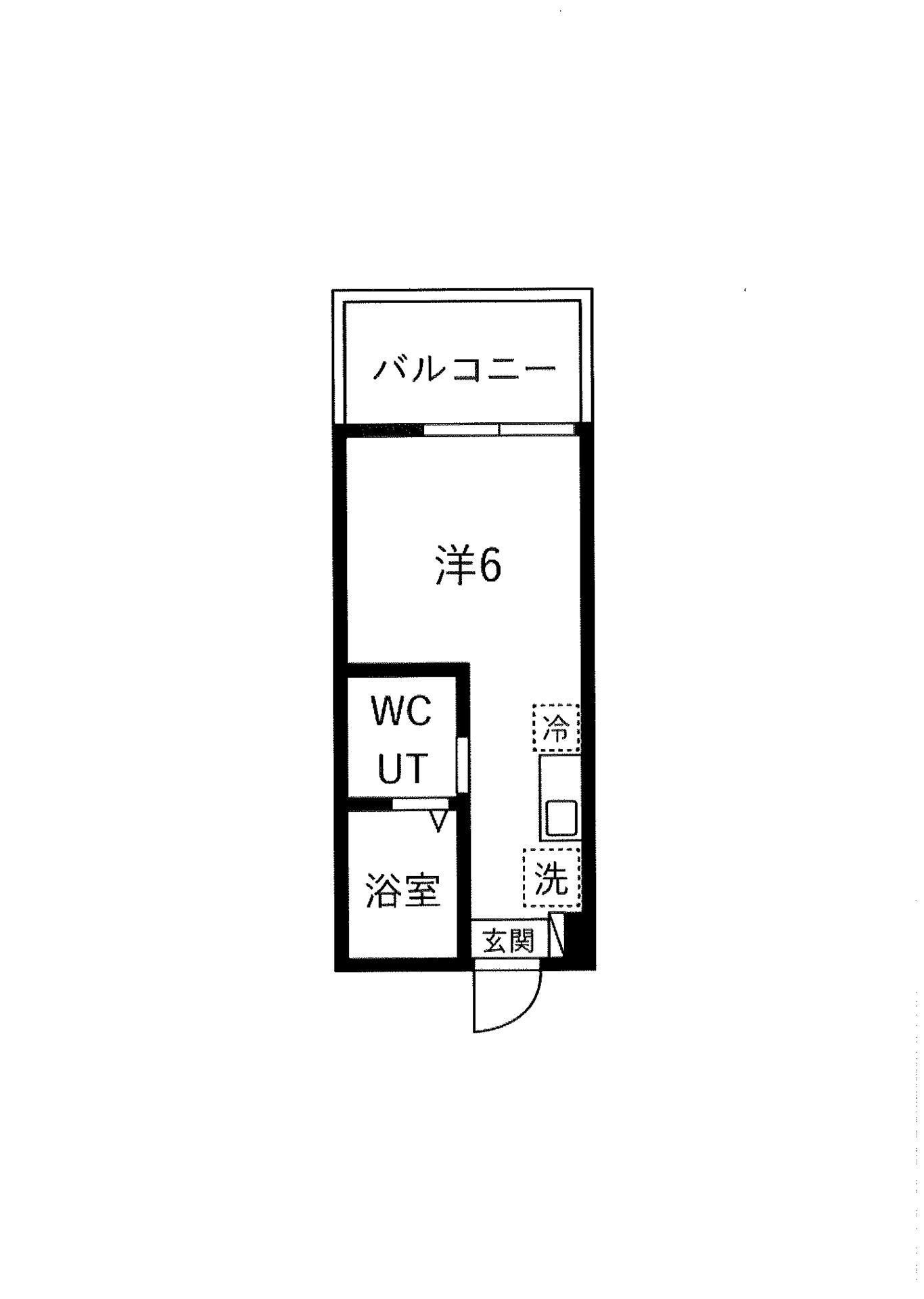 ルサージュ南馬込(ワンルーム/3階)の間取り写真
