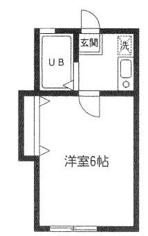 アーバンライフ本町(1K/1階)の間取り写真