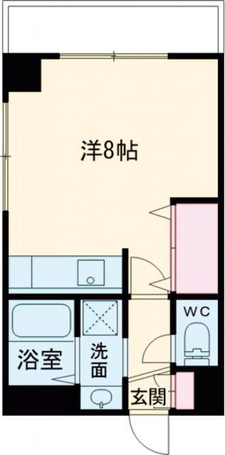 レレーヴアクア(ワンルーム/2階)の間取り写真