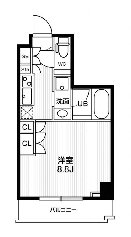 N-STAGE 板橋本町アジールコート(1K/5階)の間取り写真