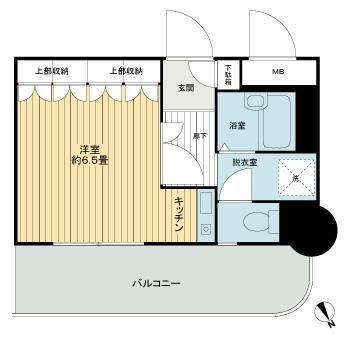 ライオンズマンション東町(ワンルーム/3階)の間取り写真