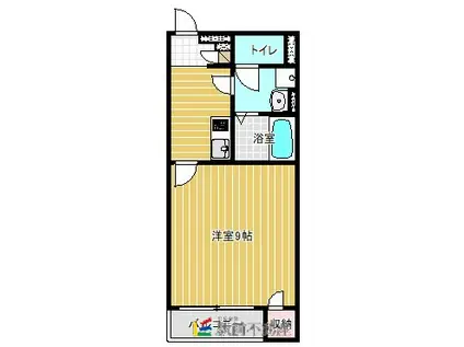 クレイノ永歌(1K/1階)の間取り写真