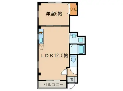 サンラヴィエ(1LDK/2階)の間取り写真