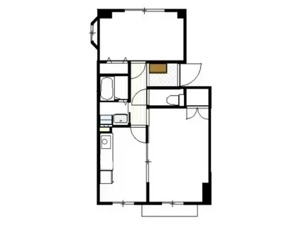 アムール・モアA・B(2DK/1階)の間取り写真