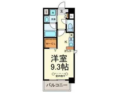 Z・R東別院(ワンルーム/2階)の間取り写真