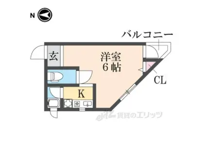プルミエール(1K/3階)の間取り写真