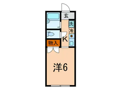 アイビー白山(1K/1階)の間取り写真