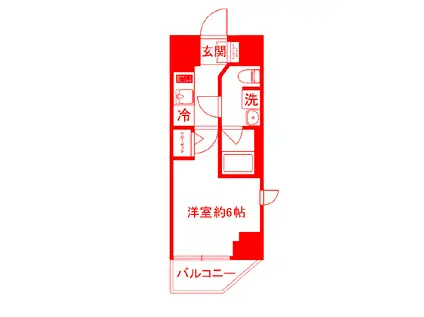 SHOKEN RESIDENCE横浜鶴見IV(1K/2階)の間取り写真