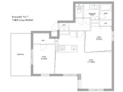 SIERRA GARDENS 富士ビュー臨めるデザイナーズ(2LDK/4階)の間取り写真