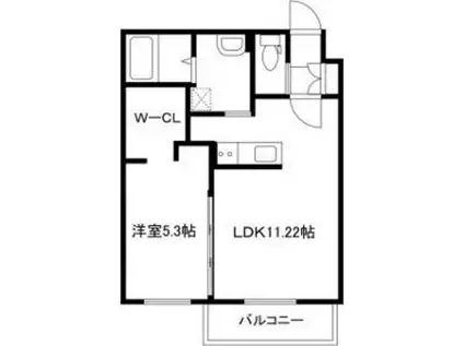 ARTE(1LDK/1階)の間取り写真