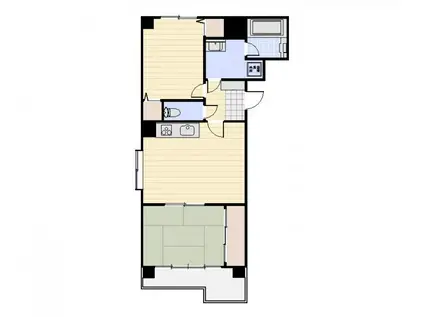 朝日プラザ高松エルグ(2LDK/6階)の間取り写真