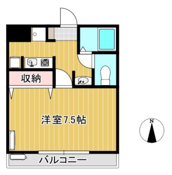 MSDハイツ(1K/1階)の間取り写真