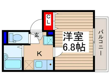 JC PARKみずほ台(1K/3階)の間取り写真