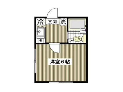 ファイン高島平(1K/2階)の間取り写真