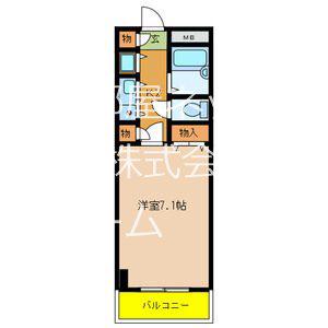サンモール(1K/8階)の間取り写真