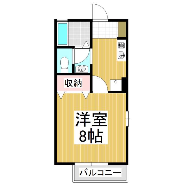 メゾンセフィラ(1K/2階)の間取り写真