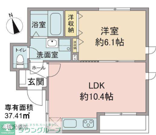 カーサ フェリズ(1LDK/1階)の間取り写真