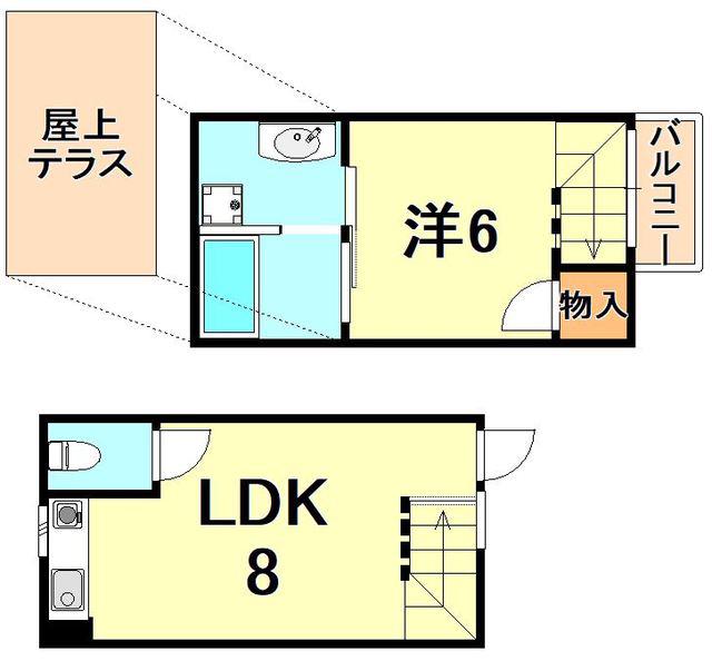 W&R APARTMENT01(1LDK/1階)の間取り写真