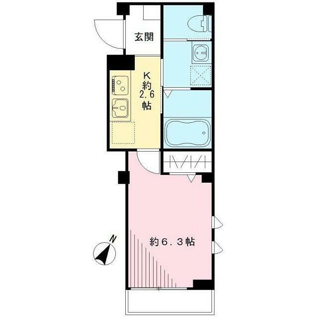 PLAT RIZIERE プラト リジエール(1K/2階)の間取り写真