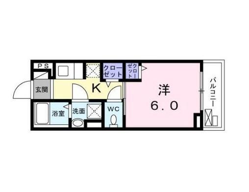 Y・S 中野坂上(1K/3階)の間取り写真
